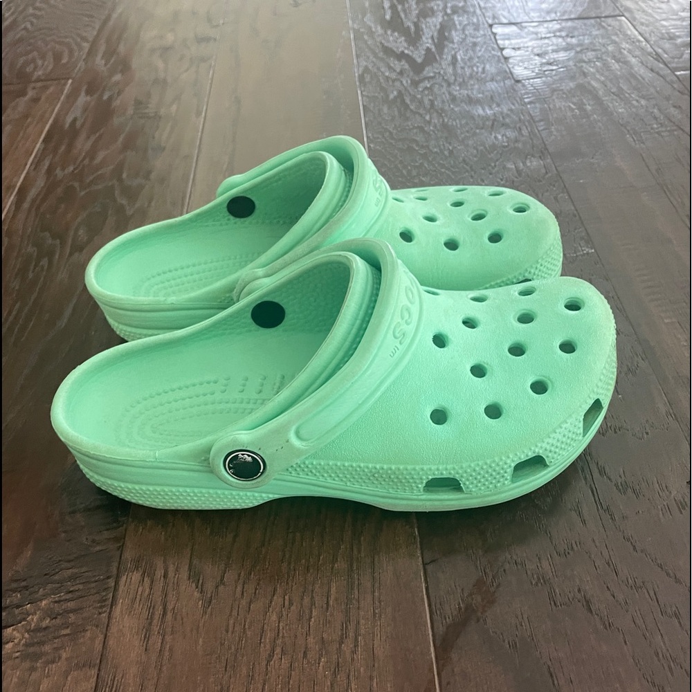 Light Blue Crocs Plus Jibets